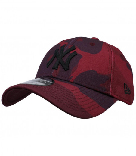 Casquette NY Camo Colour 9Forty maroon black New Era